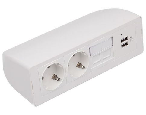 Розетка электрическая Simply Connect 191604/4 WT