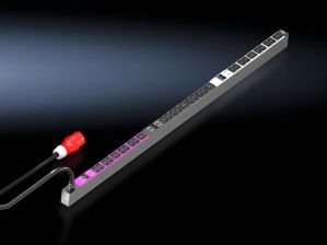 Блок силовых розеток Rittal Basic, IEC 60320 С13 х 24, IEC 60320 С19 х 6, вход CEE, шнур 3 м, 1495х44х70 мм (ВхШхГ), 32А, для шкафов 1800 мм, автомат,