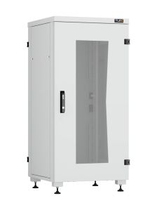 Шкаф телекоммуникационный напольный TLK Lite II, IP20, 24U, 1242х600х600 мм (ВхШхГ), дверь: стекло, боковая панель: сплошная съемная, разборный, цвет: