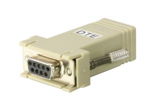 Проходной адаптер (coupler) Aten, RJ45/DB9, Female/Female, неэкр., 1 шт, цвет: серый, +1 штырёк в DB9