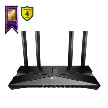 Маршрутизатор TP-Link, портов: 5, LAN: 4, WAN: 1, скорость мб/с: 2 976, антенн: 4, USB: Да, 38,6х260,2х135 мм (ВхШхГ), цвет: чёрный, Archer AX50