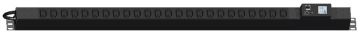 (Архив)Блок силовых розеток Hyperline IP-PDU, IEC 60320 С13 х 24, вход IEC 309 32A 2P+E, шнур 3 м, 1382х44,5х62 мм (ВхШхГ), 32А, 19", чёрный