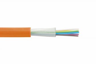 Кабель волоконно-оптический Eurolan Tight Buffer, 24хОВ,OM2 50/125 , LSZH нг(A)-HF, Ø 8,9мм, универсальный, небронированный, 2 кН, оранжевый