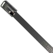 Стяжка кабельная стальная Panduit PAN-STEEL, неоткрывающаяся, 4,6 мм Ш, 259 мм Д, 100 шт, материал: сталь, цвет: чёрный