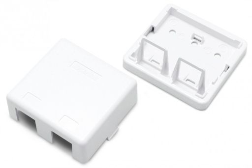 Коробка для настенного монтажа Hyperline SBB3-2-WH
