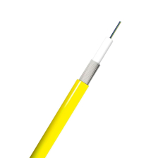 Кабель ВО BNH FO-CM Central Tube, 4хОВ, OS2 9/125, LSZH нг(A)-HF, Ø 7,9мм, универсальный, стальная проволока, 8 кН, жёлтый