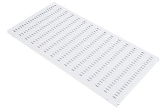 Полка аккумуляторная ЦМО СВ, усиленная, 1U, 25х496х750 мм (ВхШхГ), для шкафов и стоек, цвет: серый