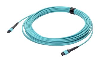 Комм. шнур оптический Eurolan Tight Buffer, MTP/MTP, OM3 50/125, LSZH (нг(A)-HF), 1м, Ø 3мм, бирюзовый  хвостовик, цвет: бирюзовый