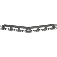 Комм. патч-панель Panduit PanNet, 19", 1HU, портов: 24 х Mini-Com, цвет: чёрный, без модулей, модули вставляются с тыльной стороны, (CPPA24FMWBLY)