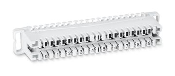 Плинт Cabeus пар.10, с неразмыкаемыми контактами,  маркировка с 0