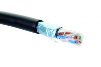 Кабель витая пара Eurolan, нг(А)-HF, F/UTP, кат. 6, проводник Ø 0,57мм, 305м, коробка, тип прокладки: универсальный, цвет: чёрный