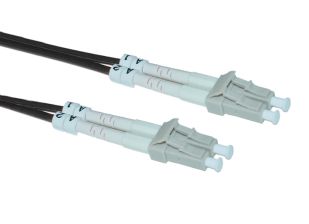 (Архив)Комм. шнур оптический Hyperline, Duplex LC/LC, OM1 62,5/125, LSZH, 5м, цвет: чёрный