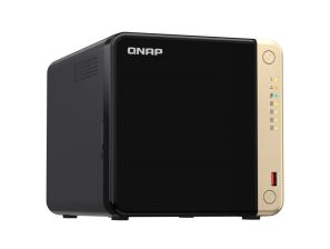 Сетевой накопитель QNAP, память 88 ТБ, слотов 4, вертикальн., TS-464-8G