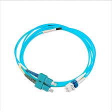 (Архив)Комм. шнур оптический Nexans LANmark-OF Slimflex, Duplex SC/LC, OM4 50/125, LSZH, 5м, Ø 2мм, голубой хвостовик, цвет: голубой
