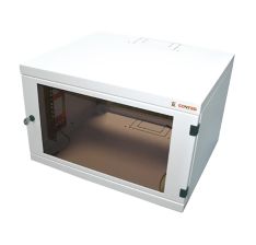 (Архив)Шкаф телекоммуникационный настенный CONTEG REN, 19", 6U, 332х530х300 мм (ВхШхГ), дверь: стекло, сварной, цвет: серый