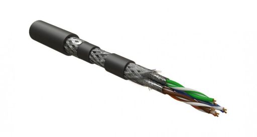 Кабель интерфейсный промышленный Hyperline ISFTP4-C7A-P23/7-ARM/W-SHF1/SHF2-BK
