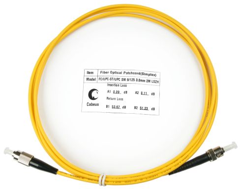 Коммутационный шнур оптический Cabeus FOP(s)-9-FC-ST-2m