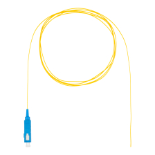 Пигтейл Datarex, SC/UPC, OS2 9/125, Simplex, LSZH (нг(A)-HF), 1х1,5м, синий хвостовик, цвет: жёлтый