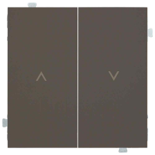 Клавиша для выключателя Rikett Classic, 2, для жалюзи, цвет: капучино, (35613 CP)