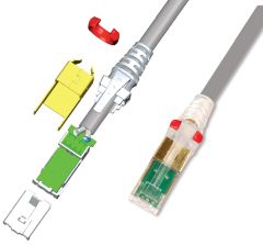 Шнур комм. Siemon Z-MAX, кат. 6A, неэкр., U/UTP, RJ45/RJ45, CMG, AWG26, 2м, серый, с прозрачным колпачком, без упаковки