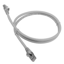 Шнур комм. Lanmaster, кат. 6, экр., FTP, RJ45/RJ45, LSZH, AWG26 10м, серый