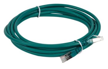 Шнур комм. Legrand LCS3, кат. 6, экр., F/UTP, RJ45/RJ45, LSOH, AWG26, 1м, зелёный