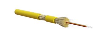 Кабель ВО Hyperline Tight Buffer,  4хОВ, SMF-28 9/125, LSZH, Ø 4,9мм, внутри зданий, небронированный, цвет: жёлтый