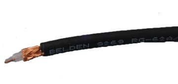 Кабель коаксиальный Belden RG6, PVC, однослойный экран +95%, 75 +/-3 Ом, d 6,1, Аналоговый кабель для систем (CATV), (CCTV), (MATV), цвет: красный, ор