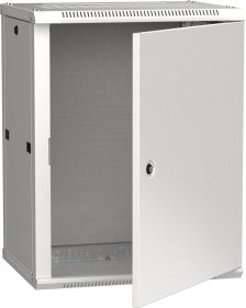 Шкаф навесной ITK LINEA W, 19", 15U, 900х600х600 мм (ВхШхГ), дверь: металл, разборный, цвет: серый