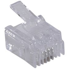 Вилка Legrand LCS3, RJ11, цвет: прозрачный