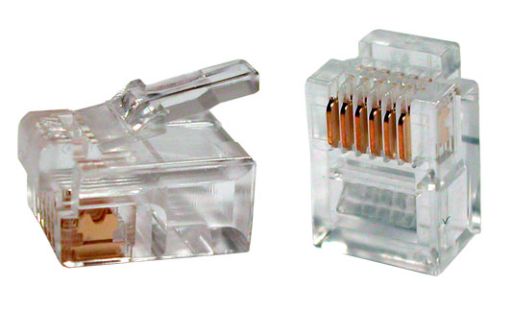 Разъём Hyperline PLUG-6P6C-P-C2-100