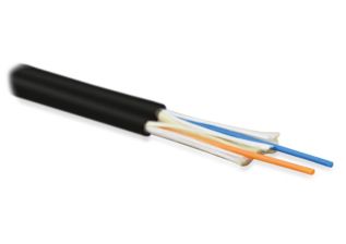 Кабель ВО Hyperline FO-D2-IN Tight Buffer,  2хОВ, OM4 50/125, LSZH, Ø 2мм, внутри зданий, небронированный, цвет: чёрный