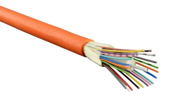 Кабель ВО Hyperline Tight Buffer,  8хОВ, OM2 50/125, LSZH, Ø 6,6мм, внутри зданий, небронированный, цвет: оранжевый