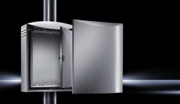 Шкаф уличный всепогодный настенный Rittal CS, IP55, 12U, корпус: алюминий, 522х370х210 мм (ВхШхГ), цвет: серый
