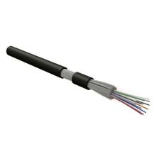 Кабель ВО Hyperline FO-DT-IN/OUT Tight Buffer,  8хОВ, SMF-28 9/125, HFLTx, Ø 6,5мм, универсальный, небронированный, цвет: чёрный