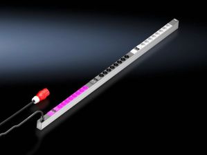 Блок силовых розеток Rittal Basic, Shuko х 24, вход CEE, шнур 3 м, 1695х44х70 мм (ВхШхГ), 32А, для шкафов 1800 мм, автомат, фильтр защиты перенапряжен