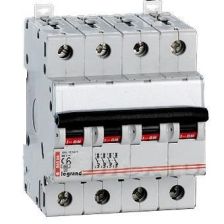 Автоматический выключатель Legrand TX3, 4 модуль, C класс, 4P, 50А, 6кА, (LEG.404075)