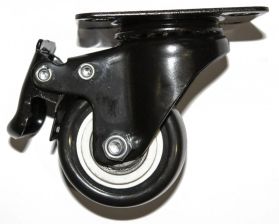 Ролики Hyperline, с тормозом, нагрузка до 150 кг, для серий TTB, TTR, 1 шт. в комплекте