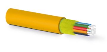 Кабель ВО Hyperline Multi Tube,  12хОВ, OM2 50/125, LSZH, Ø 3мм, внутри зданий, диэлектрический, цвет: оранжевый