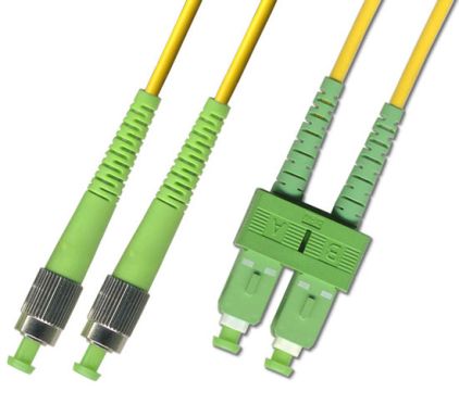 Коммутационный шнур оптический Hyperline FC-D2-9-FC/AR-SC/AR-H-15M-LSZH-YL