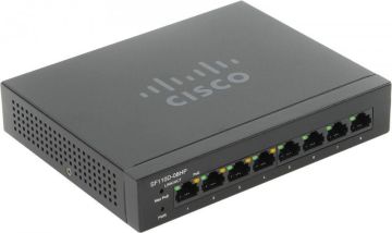 Коммутатор Cisco, SF110D-08HP-EU