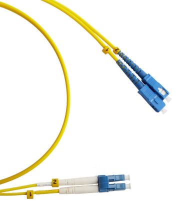 Коммутационный шнур оптический Hyperline FC-D2-9-LC/UR-SC/UR-H-1.5M-LSZH-YL