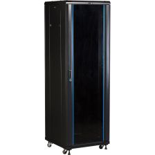 Шкаф серверный напольный TWT Business Advanced, IP20, 42U, 2055х600х800 мм (ВхШхГ), дверь: без двери, боковая панель: сплошная съемная, разборный, цве