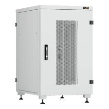 Шкаф серверный напольный TLK Lite II, IP20, 18U, 975х600х800 мм (ВхШхГ), дверь: перфорация, сплошная съемная, разборный, цвет: серый