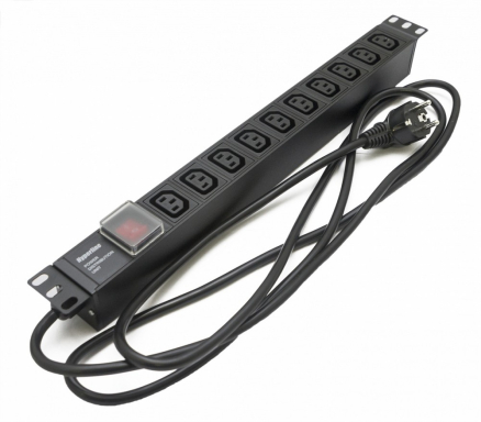 Блок распределения питания Hyperline SHE19-10IEC-S-2EU