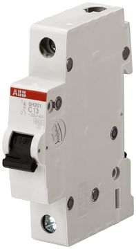 Автоматический выключатель ABB SH200, 1 модуль, C класс, 1P, 4А, 6кА, (2CDS211001R0044)
