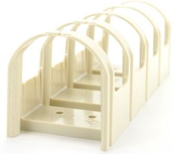 (Архив)Организатор комм. шнуров Panduit PAN-PUNCH, 3HU, 118х272х45,7 мм (ВхШхГ), кольцевого типа, 5 колец, для кросс-панелей 110, цвет: белый