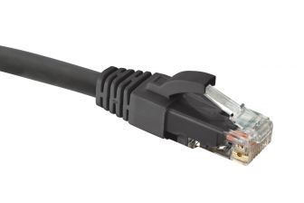 Шнур комм. Eurolan, кат. 6, неэкр., U/UTP, RJ45, LSZH (нг(A)-HF), 5м, чёрный, внешняя/внутренняя прокладка