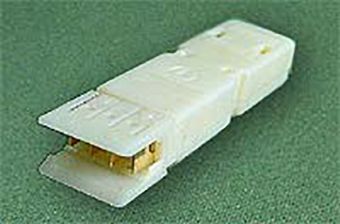 Коннектор Lanmaster, 110, кат. 5е, неэкр., на 2 пары, для 110 кросса, 5 шт, цвет: белый