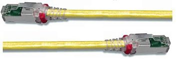 Шнур комм. Siemon Z-MAX, кат. 6A, неэкр., U/UTP, RJ45/RJ45, CMG, AWG26, 2м, жёлтый, с прозрачным колпачком